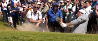 Scottie Scheffler saves par with brilliant bunker shot