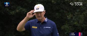 Ernie Els makes back-to-back birdies on the front nine