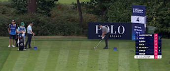Stephen Gallacher sets up birdie with 'beauty' tee shot at the fourth