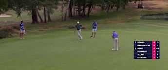 Justin Leonard continues good start to Moving Day with birdie at the fifth