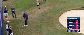 Colin Montgomerie closes out final round with chip-in birdie