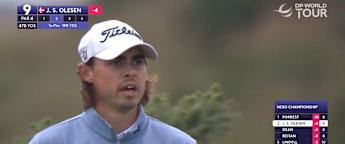 Jacob Skov Olesen hits a beauty at the ninth