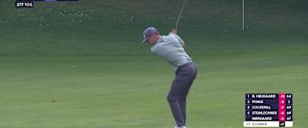 Matthias Schwab comes close to chip-in eagle at the first 