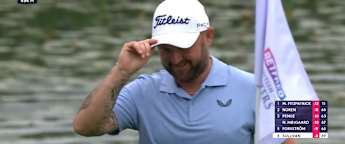 Andy Sullivan chips in for closing birdie