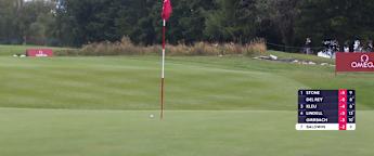 Matthew Baldwin sets up tap-in birdie at the tenth
