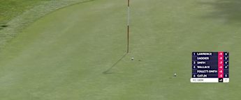 Marcel Siem sets up tap-in birdie at the 16th