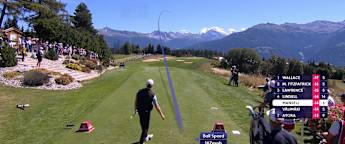 Richard Mansell drives the seventh to set up eagle