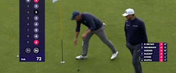 Shaun Norris chips in at the second