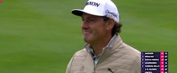 Alfredo Garcia-Heredia finishes with an eagle