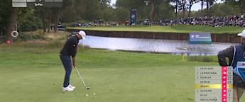 Ludvig Åberg birdies eighth to close to within one of the lead