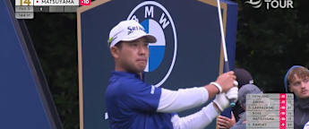 Hideki Matsuyama takes dead aim at the 14th