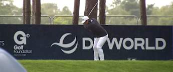 Viktor Hovland gets favourable bounce at the tenth