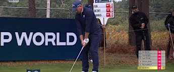 Shaun Norris inches from an ace at the tenth