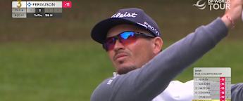 Ewen Ferguson takes dead aim at the third