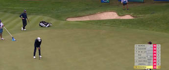 Martin Couvra continues strong final round with birdie at the 13th