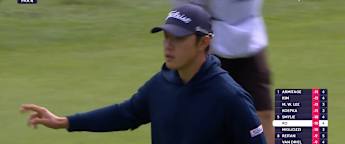 Jeong weon Ko holes lengthy birdie putt at the fifth