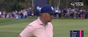 Marcus Armitage birdies the sixth