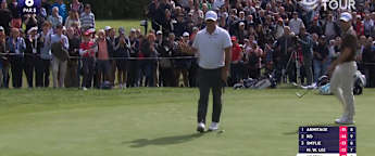 Brooks Koepka eagles the eighth to reach 15 under