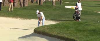 WATCH | Home hero Jon Rahm holes bunker shot for eagle