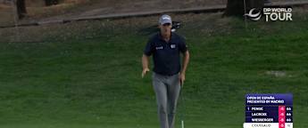 WATCH: Ugo Coussaud takes solo lead with a brilliant escape for birdie