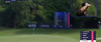 Viktor Hovland nearly makes ace at the seventh