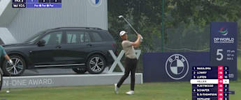Daniel Hillier sets up birdie at the fifth