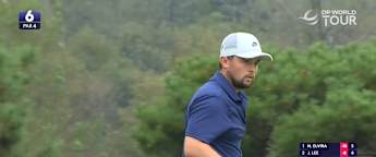 Alex Fitzpatrick drains birdie putt from fringe