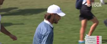 Tommy Fleetwood sets up birdie at the first