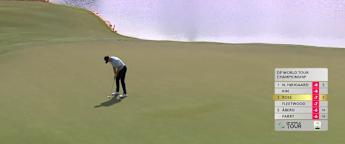 WATCH: Justin Rose holes birdie putt from 65 FEET!