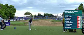 Matthew Griffin goes close at the 17th