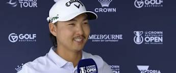 Min Woo Lee: The wind was very hard