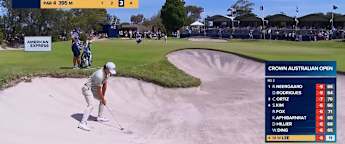 Min Woo Lee saves par with near-perfect bunker shot at 12th