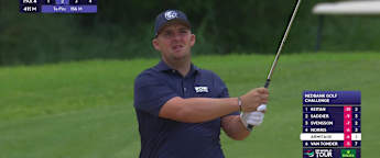 WATCH | Marcus Armitage hits the pin with a bunker shot