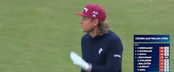 Cam Smith's tasty chip at the third