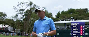 Christiaan Bezuidenhout sets up birdie at the ninth