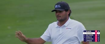 WATCH | Chacarra holes long putt on the third