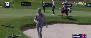 Bunker brilliance from Michael Hollick at the 12th