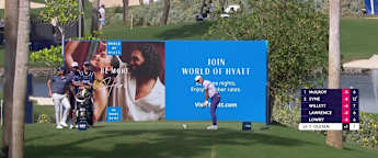 Thorbjørn Olesen dials in close at the par-three eighth