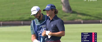 Angel Ayora sets up first eagle on the course at the tenth