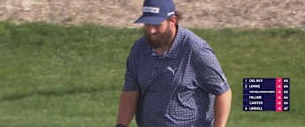 WATCH | Andrew Johnston's putt gives its feet a good wipe in Bahrain