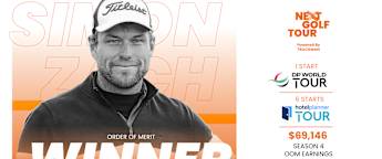 Simon Zach seals NEXT Golf Tour crown and earns DP World Tour and HotelPlanner Tour starts