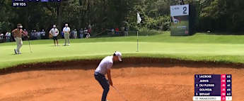 Matteo Manassero shows great touch out of the sand 