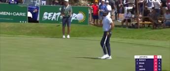 Francesco Laporta birdies the seventh