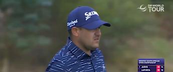 Hennie du Plessis sets up birdie at the par-five 12th