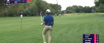 Angel Ayora sticks mud ball to close range at the fifth