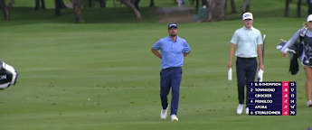 WATCH | Brandon Robinson Thompson holes out for eagle at the 13th