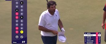 Defending champion Eugenio Chacarra birdies ninth to claim clubhouse lead on day two in India