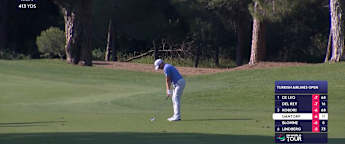 Jens Dantorp goes flag hunting at the 12th