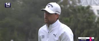 WATCH: Leader Mikael Lindberg makes second straight birdie
