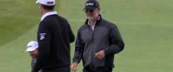 WATCH | Paul Waring holes out from the sand for eagle